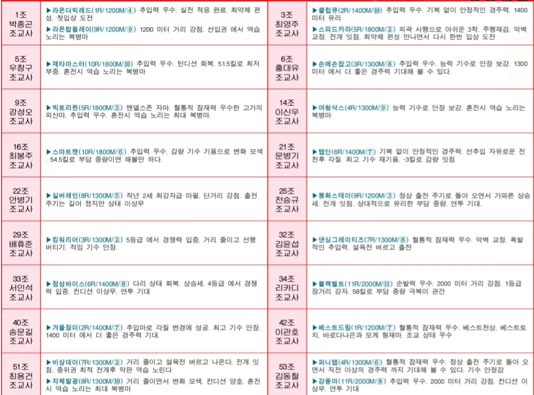 6월 29일 일요서울 조교사 인터뷰