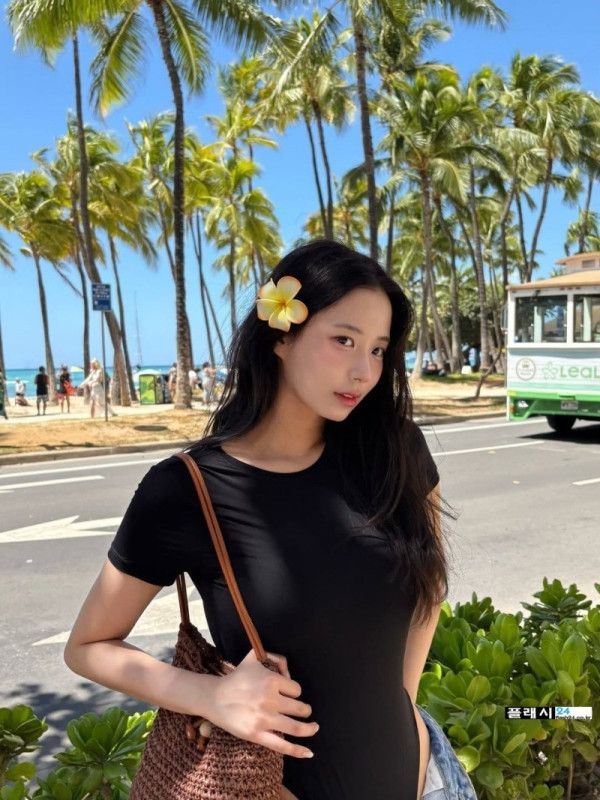 최연수 하와이 시스루 과감한 옷차림