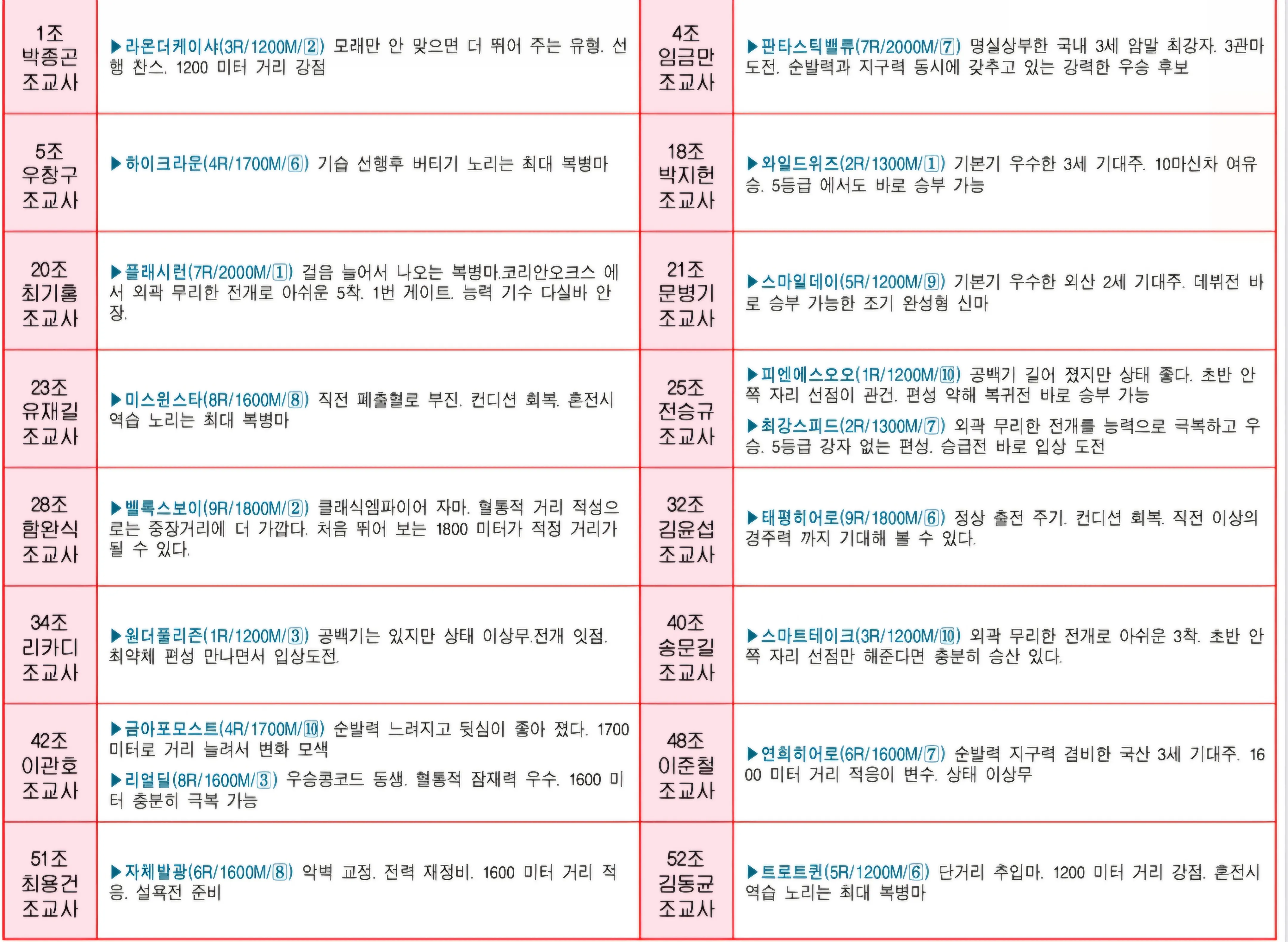 "6월 8일 일요서울 조교사 인터뷰"
